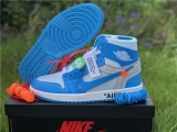 2023.7 OFF-WHITE x Authentic Air Jordan 1 High Men And Women Shoes-ZLOG (1)
