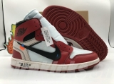 2023.7 OFF-WHITE x Authentic Air Jordan 1 High Men And Women Shoes-ZLOG (2)