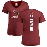 NFL Women's Nike Arizona Cardinals #28 Jamar Taylor Maroon Backer T-Shirt