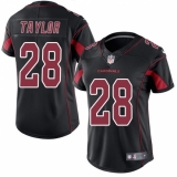 Women's Nike Arizona Cardinals #28 Jamar Taylor Limited Black Rush Vapor Untouchable NFL Jersey