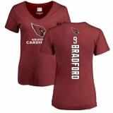 NFL Women's Nike Arizona Cardinals #9 Sam Bradford Maroon Backer T-Shirt