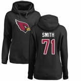 NFL Women's Nike Arizona Cardinals #71 Andre Smith Black Name & Number Logo Pullover Hoodie