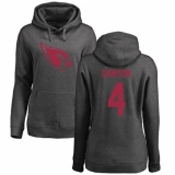 NFL Women's Nike Arizona Cardinals #4 Phil Dawson Ash One Color Pullover Hoodie