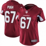 Women's Nike Arizona Cardinals #67 Justin Pugh Limited Black Rush Vapor Untouchable NFL Jersey