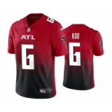 Men's Atlanta Falcons #6 Younghoe Koo New Black Red Vapor Untouchable Limited Stitched Jersey