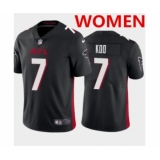 Women's Atlanta Falcons #7 Younghoe Koo New Black Vapor Untouchable Limited Stitched NFL Jersey