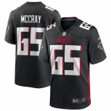 Men's Atlanta Falcons #65 Justin McCray Nike Black Game Player Jersey