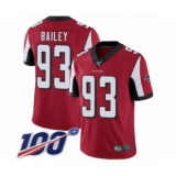 Youth Atlanta Falcons #93 Allen Bailey Red Team Color Vapor Untouchable Limited Player 100th Season Football Jersey