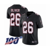 Youth Atlanta Falcons #26 Isaiah Oliver Black Alternate Vapor Untouchable Limited Player 100th Season Football Jersey