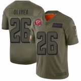 Women's Atlanta Falcons #26 Isaiah Oliver Limited Camo 2019 Salute to Service Football Jersey