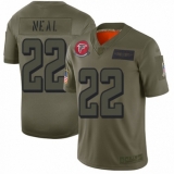 Youth Atlanta Falcons #22 Keanu Neal Limited Camo 2019 Salute to Service Football Jersey