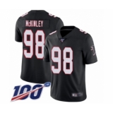 Men's Atlanta Falcons #98 Takkarist McKinley Black Alternate Vapor Untouchable Limited Player 100th Season Football Jersey
