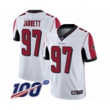 Men's Atlanta Falcons #97 Grady Jarrett White Vapor Untouchable Limited Player 100th Season Football Jersey