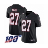 Men's Atlanta Falcons #27 Damontae Kazee Black Alternate Vapor Untouchable Limited Player 100th Season Football Jersey