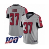 Youth Atlanta Falcons #37 Ricardo Allen Limited Silver Inverted Legend 100th Season Football Jersey