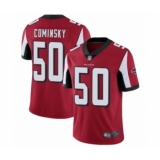 Men's Atlanta Falcons #50 John Cominsky Red Team Color Vapor Untouchable Limited Player Football Jersey
