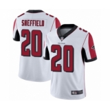 Men's Atlanta Falcons #20 Kendall Sheffield White Vapor Untouchable Limited Player Football Jerseyey