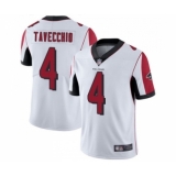 Men's Atlanta Falcons #4 Giorgio Tavecchio White Vapor Untouchable Limited Player Football Jersey