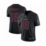Men's Nike Atlanta Falcons #18 Calvin Ridley Limited Black Rush Impact NFL Jersey