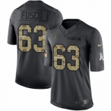 Youth Nike Atlanta Falcons #63 Brandon Fusco Limited Black 2016 Salute to Service NFL Jersey