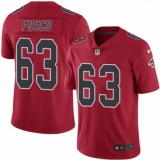 Youth Nike Atlanta Falcons #63 Brandon Fusco Limited Red Rush Vapor Untouchable NFL Jersey
