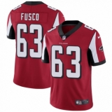 Youth Nike Atlanta Falcons #63 Brandon Fusco Red Team Color Vapor Untouchable Limited Player NFL Jersey