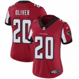 Women's Nike Atlanta Falcons #20 Isaiah Oliver Red Team Color Vapor Untouchable Limited Player NFL Jersey