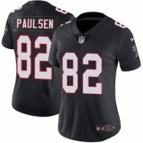 Women's Nike Atlanta Falcons #82 Logan Paulsen Black Alternate Vapor Untouchable Limited Player NFL Jersey