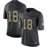 Youth Nike Atlanta Falcons #18 Calvin Ridley Limited Black 2016 Salute to Service NFL Jersey
