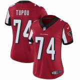 Men's Nike Atlanta Falcons #74 Tani Tupou Black Alternate Vapor Untouchable Limited Player NFL Jersey