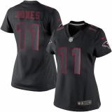 Women's Nike Atlanta Falcons #11 Julio Jones Limited Black Impact NFL Jersey
