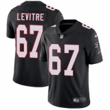 Men's Nike Atlanta Falcons #67 Andy Levitre Black Alternate Vapor Untouchable Limited Player NFL Jersey