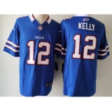 Men's Nike Buffalo Bills #12 Jim Kelly Blue 2023 F.U.S.E. Vapor Untouchable Limited Football Stitched Jersey