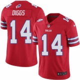 Youth Buffalo Bills #14 Stefon Diggs Red Stitched Limited Rush Jersey
