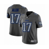 Men's Buffalo Bills #17 Josh Allen Limited Gray Static Fashion Football Jersey