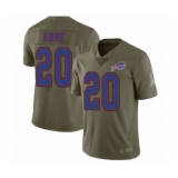 Youth Buffalo Bills #20 Frank Gore Limited Olive 2017 Salute to Service Football Jersey