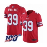 Youth Buffalo Bills #39 Levi Wallace Limited Red Rush Vapor Untouchable 100th Season Football Jersey