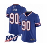 Men's Buffalo Bills #90 Shaq Lawson Royal Blue Team Color Vapor Untouchable Limited Player 100th Season Football Jersey