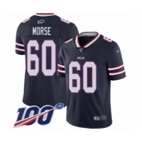 Youth Buffalo Bills #60 Mitch Morse Limited Navy Blue Inverted Legend 100th Season Football Jersey