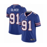 Men's Buffalo Bills #91 Ed Oliver Royal Blue Team Color Vapor Untouchable Limited Player Football Jersey