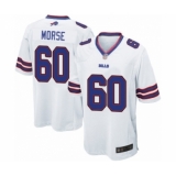 Men's Buffalo Bills #60 Mitch Morse Game White Football Jersey