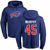 NFL Nike Buffalo Bills #45 Marcus Murphy Royal Blue Name & Number Logo Pullover Hoodie