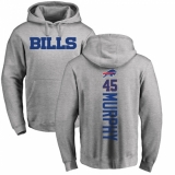 NFL Nike Buffalo Bills #45 Marcus Murphy Ash Backer Pullover Hoodie