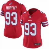 Women's Nike Buffalo Bills #93 Trent Murphy Limited Red Rush Vapor Untouchable NFL Jersey