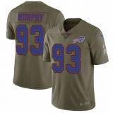 Youth Nike Buffalo Bills #93 Trent Murphy Limited Olive 2017 Salute to Service NFL Jersey