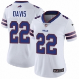 Women's Nike Buffalo Bills #22 Vontae Davis White Vapor Untouchable Limited Player NFL Jersey