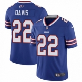 Youth Nike Buffalo Bills #22 Vontae Davis Royal Blue Team Color Vapor Untouchable Limited Player NFL Jersey