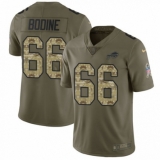 Youth Nike Buffalo Bills #66 Russell Bodine Limited Olive/Camo 2017 Salute to Service NFL Jersey