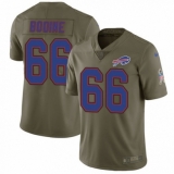 Men's Nike Buffalo Bills #66 Russell Bodine Limited Olive 2017 Salute to Service NFL Jersey