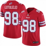 Youth Nike Buffalo Bills #98 Star Lotulelei Limited Red Rush Vapor Untouchable NFL Jersey